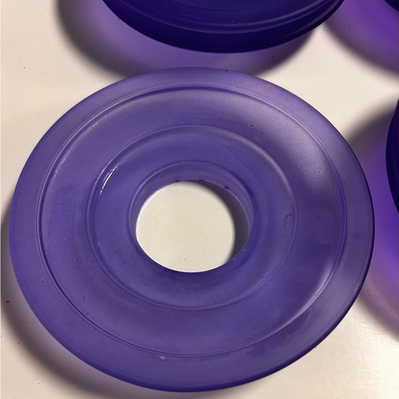 NEW Torchier Blue Purple Lamp Shade Base 4-3/4" Light Socket Aperture Set of 8 - Picture 4 of 11